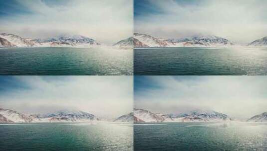 大气唯美喀湖风光航拍09高清在线视频素材下载