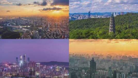 南宁空镜头合辑高清在线视频素材下载