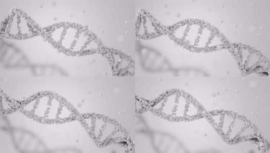 DNA结构基因生物技术动画，3d渲染高清在线视频素材下载