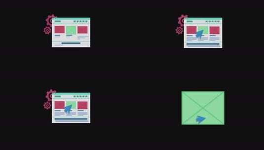 用鼠标单击Alpha通道屏幕打开业务消息高清在线视频素材下载