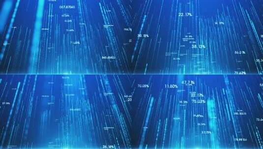 蓝色科技数字粒子地球LED背景视频高清在线视频素材下载