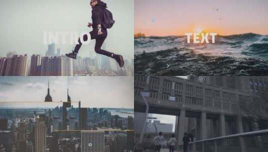 时尚现代城市动态幻灯片城市生活方式城市视频宣传片AE模板高清AE视频素材下载