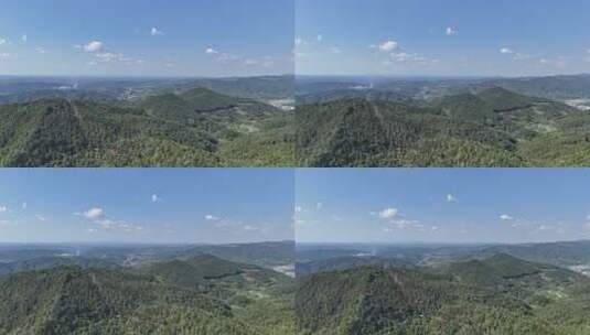 航拍山川丘陵大山山脉森林植物高清在线视频素材下载