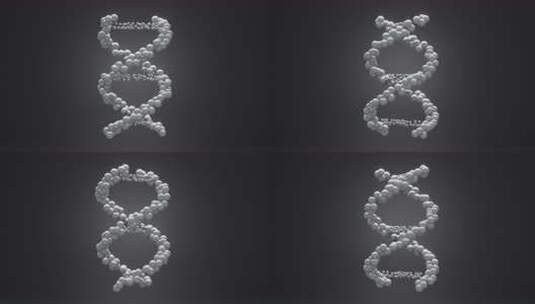 DNA结构基因生物技术动画，3d渲染高清在线视频素材下载