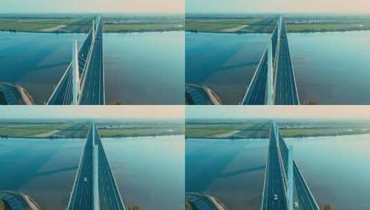 郑新黄河桥高清在线视频素材下载