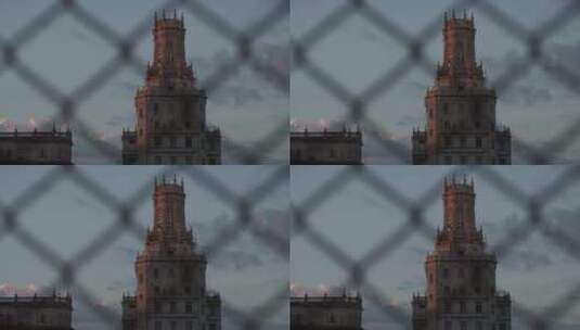 古巴哈瓦那铁网地拍高清在线视频素材下载