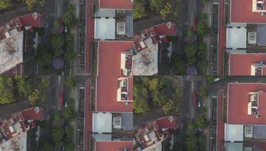 城市上空的建筑物高清在线视频素材下载