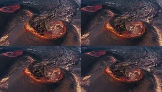 俄罗斯的托尔巴赫火山高清在线视频素材下载
