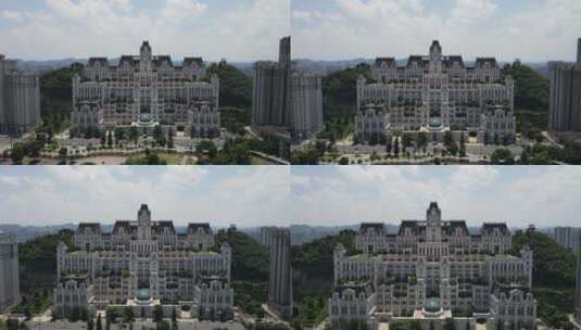 贵州花果园白宫地标建筑高清在线视频素材下载
