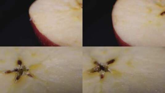 【镜头合集】水果苹果果核果蒂高清在线视频素材下载