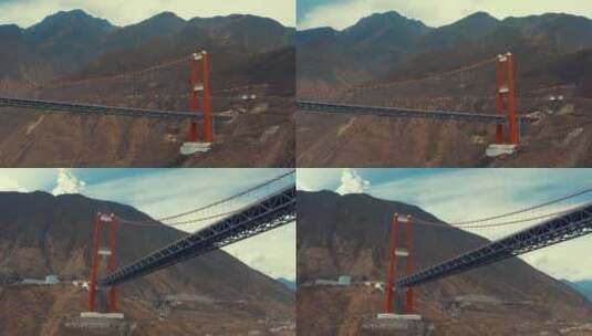 【4k】大渡河 大渡河特大桥 大桥高清在线视频素材下载