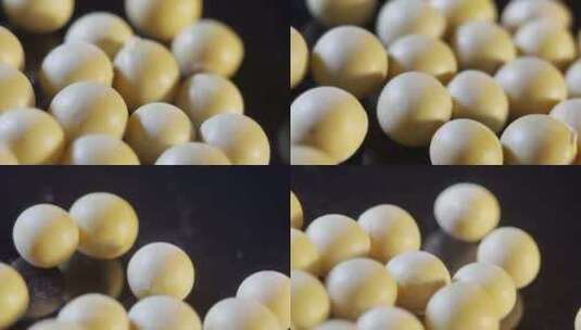 【镜头合集】微距黄豆豆子高清在线视频素材下载