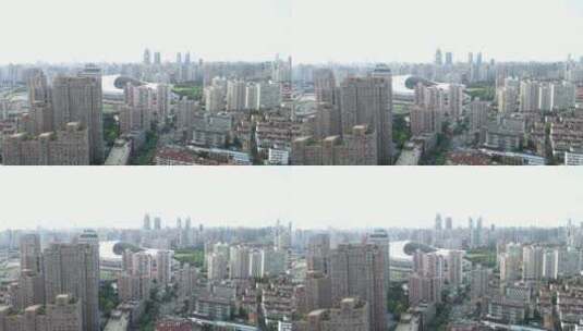 上海徐汇区龙华全景4K航拍高清在线视频素材下载