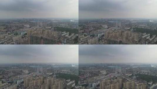 湖南湘潭城市全景航拍高清在线视频素材下载
