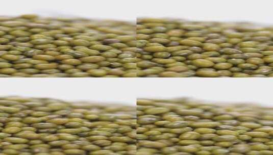 【正版素材】美食食材绿豆特写高清在线视频素材下载
