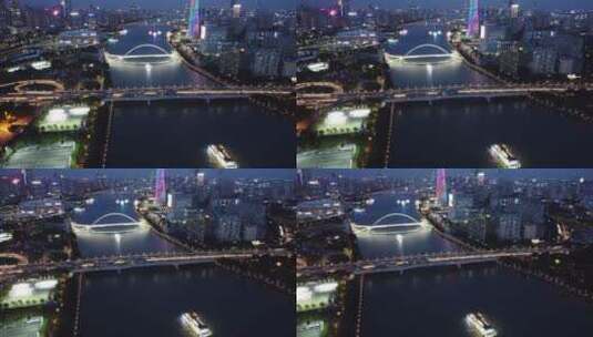 广州市城市风光航拍高清在线视频素材下载
