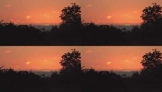 日落后加州海岸景观高清在线视频素材下载