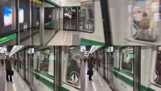 即将到站的地铁，城市轨道交通高清在线视频素材下载