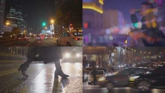 伤感城市-孤独夜晚-城市夜晚高清在线视频素材下载