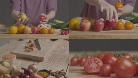 新鲜蔬菜食材高清在线视频素材下载