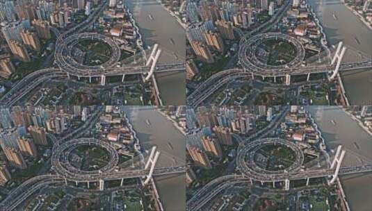 4K南浦大桥航拍高清在线视频素材下载