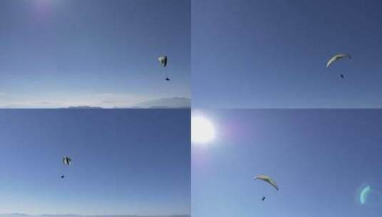 户外滑翔伞高清在线视频素材下载