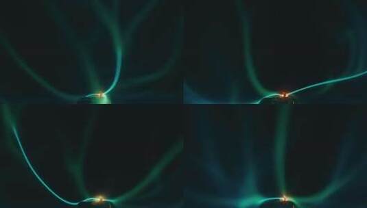 北极光叠加的光线高清在线视频素材下载