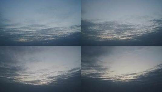 夜晚天空乌云变化延时乌云形成天气变化气象高清在线视频素材下载