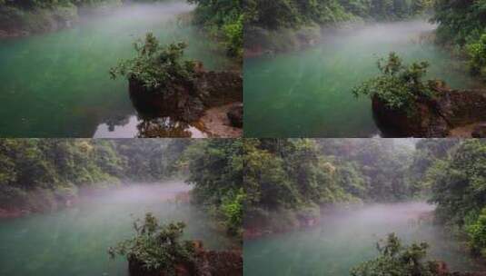 4K秘境河流峡谷水雾仙境高清在线视频素材下载