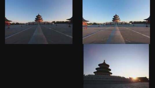 天坛公园古建筑北京旅游4a景点皇城历史园林高清在线视频素材下载