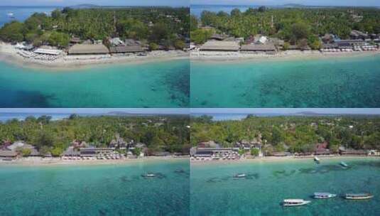 印度尼西亚龙目岛吉利群岛的天线高清在线视频素材下载