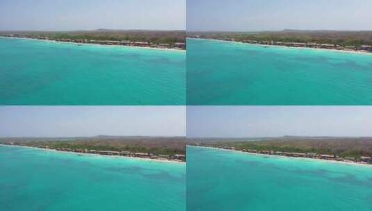 美丽的白色沙滩与海洋高清在线视频素材下载