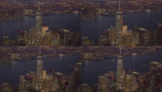 纽约市曼哈顿天际线高清在线视频素材下载