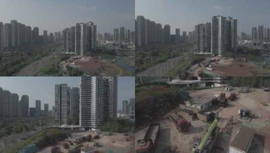成都 天府新区 成都新区 城市建设 城市枢纽高清在线视频素材下载