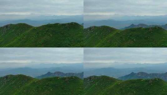 云雾山峰航拍山脉自然大山风景高清在线视频素材下载