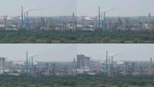 城市 工业 环境污染 中国石油 壳牌高清在线视频素材下载