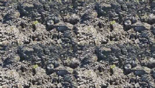 航拍火山石海4K高清在线视频素材下载