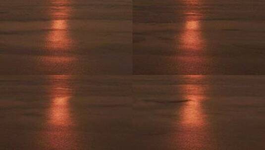 金色波光粼粼海面 (5)高清在线视频素材下载