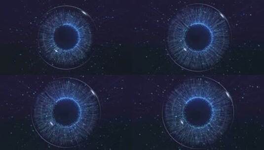 高端粒子三维动画广告发布会概念蓝色科技高清在线视频素材下载