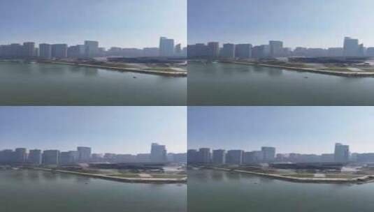 长沙航拍北辰三角洲三馆一厅地标建筑高清在线视频素材下载