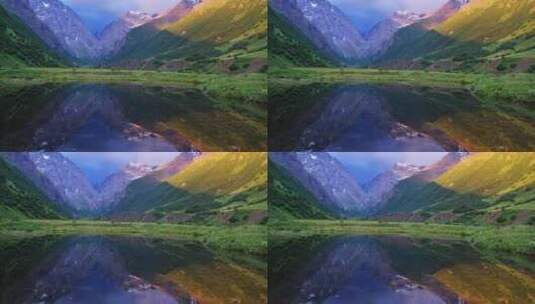 伊犁河谷静态美景高清在线视频素材下载