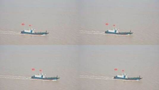 渔船在海中行驶宁波象山石浦镇高清在线视频素材下载