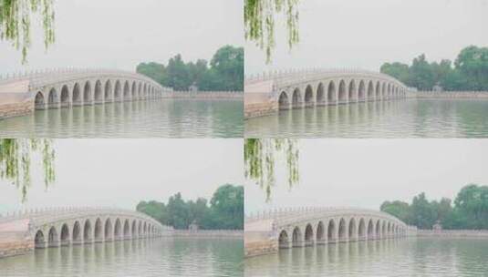 北京颐和园_桥高清在线视频素材下载