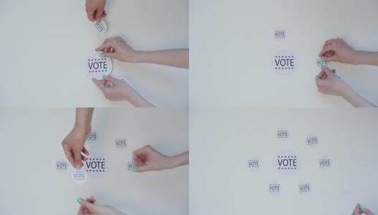 投票证的安排高清在线视频素材下载