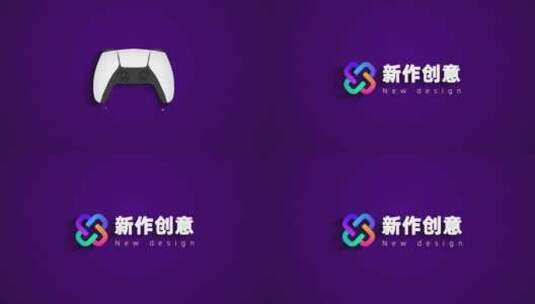 游戏 故障 手柄 创意 logo 演绎高清AE视频素材下载