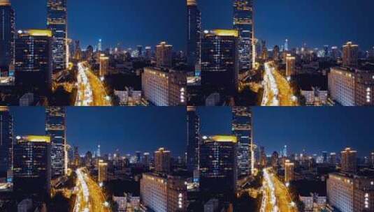 上海浦西夜景延时高清在线视频素材下载