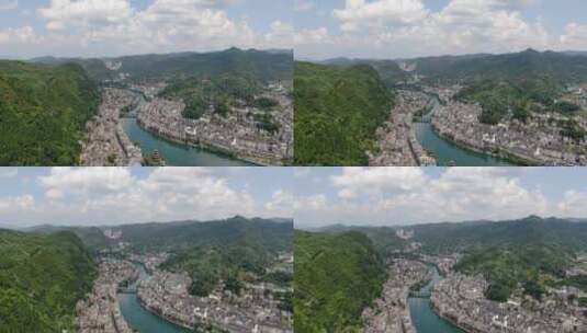 贵州黔东南镇远古镇航拍高清在线视频素材下载