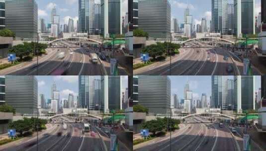 交通迅速的香港公路高清在线视频素材下载
