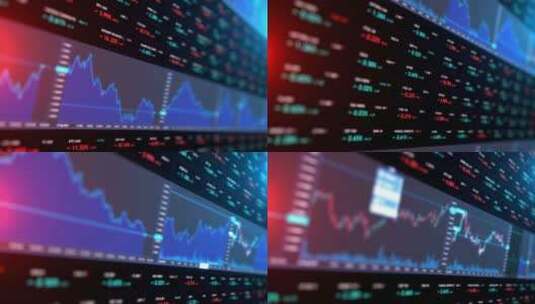 股票市场金融交易图表高清在线视频素材下载