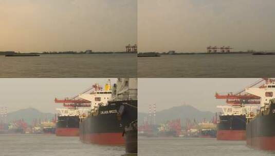 6337 港口 船坞 集装箱高清在线视频素材下载